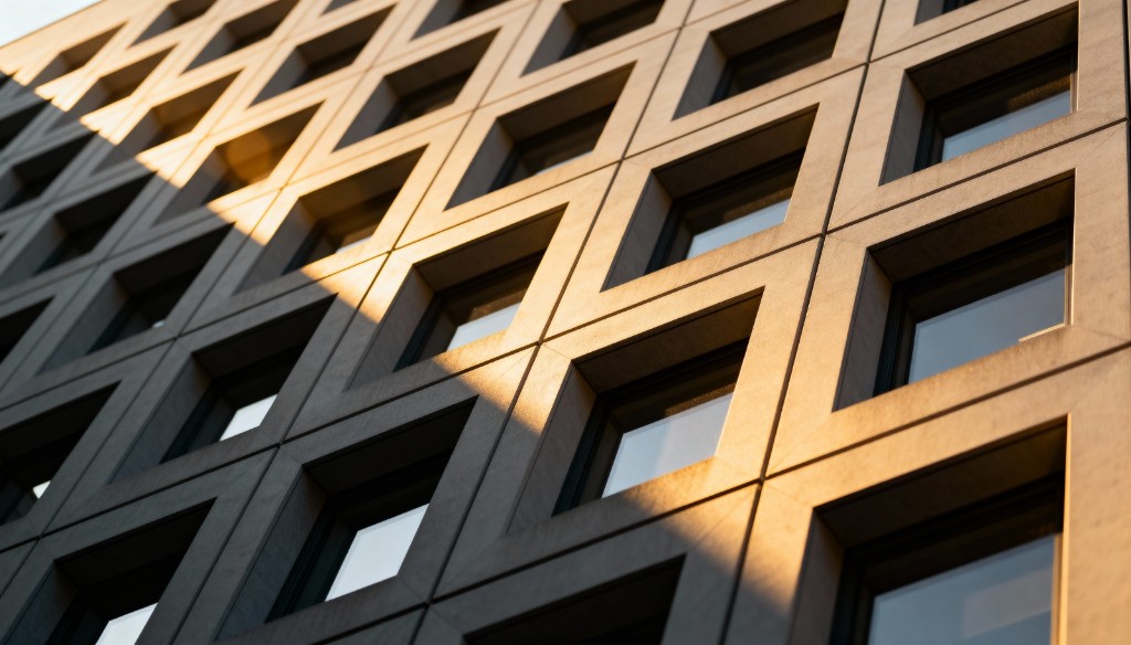 prekast cephe panel güneş ışığı, cephe prekast tasarım